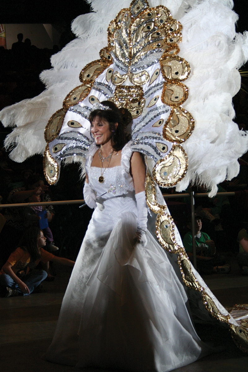Lake Charles’ Gala gives visitors a chance to see the fanciest finery from all the krewes. Photo by Elaine Warner