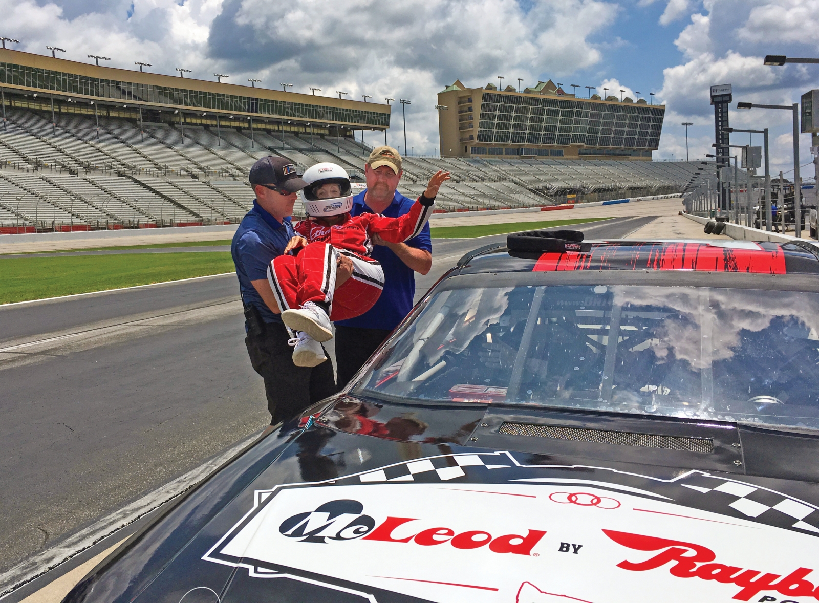 NASCAR racers have an open-window policy for getting in. Photo by Elaine Warner