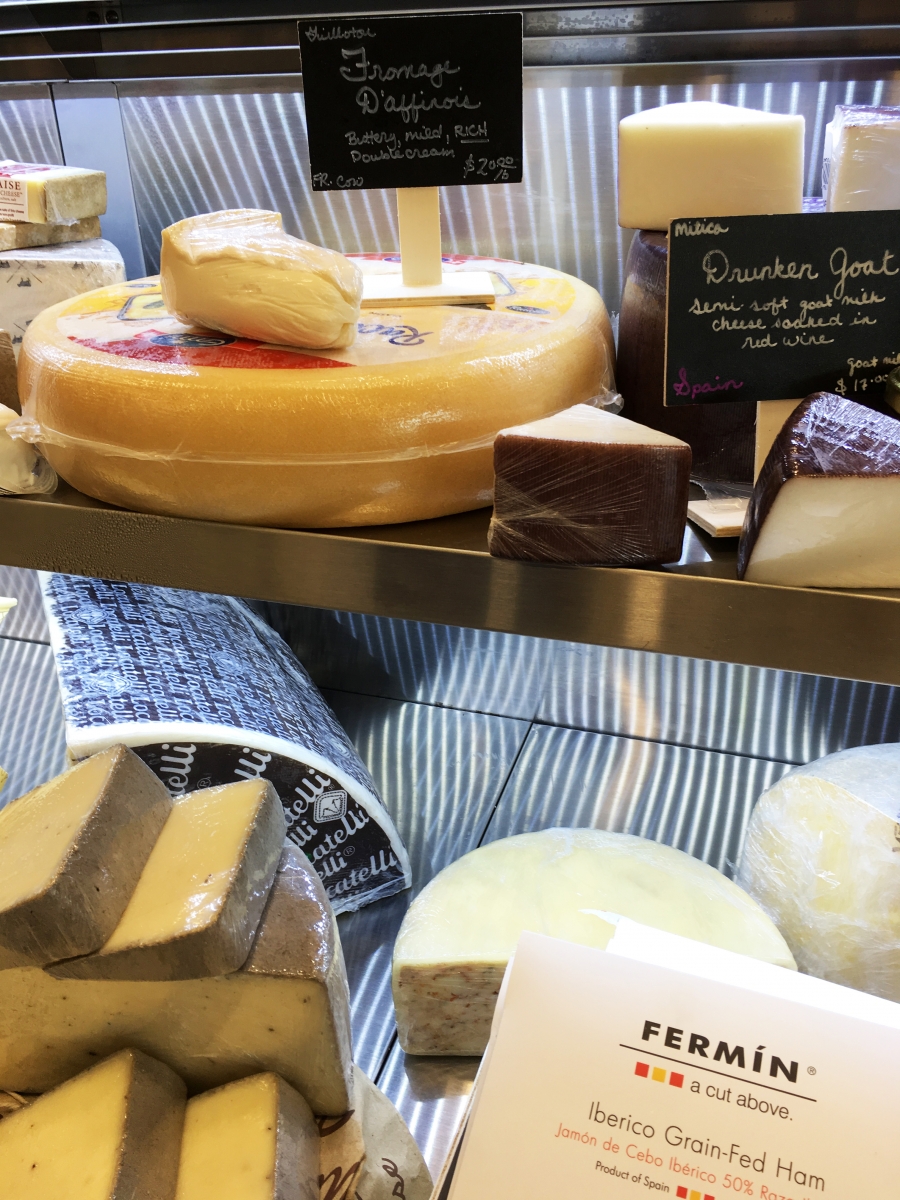 Nosh and Bottle in the Toyota Music Factory boasts a great cheese collection. Photo by Elaine Warner