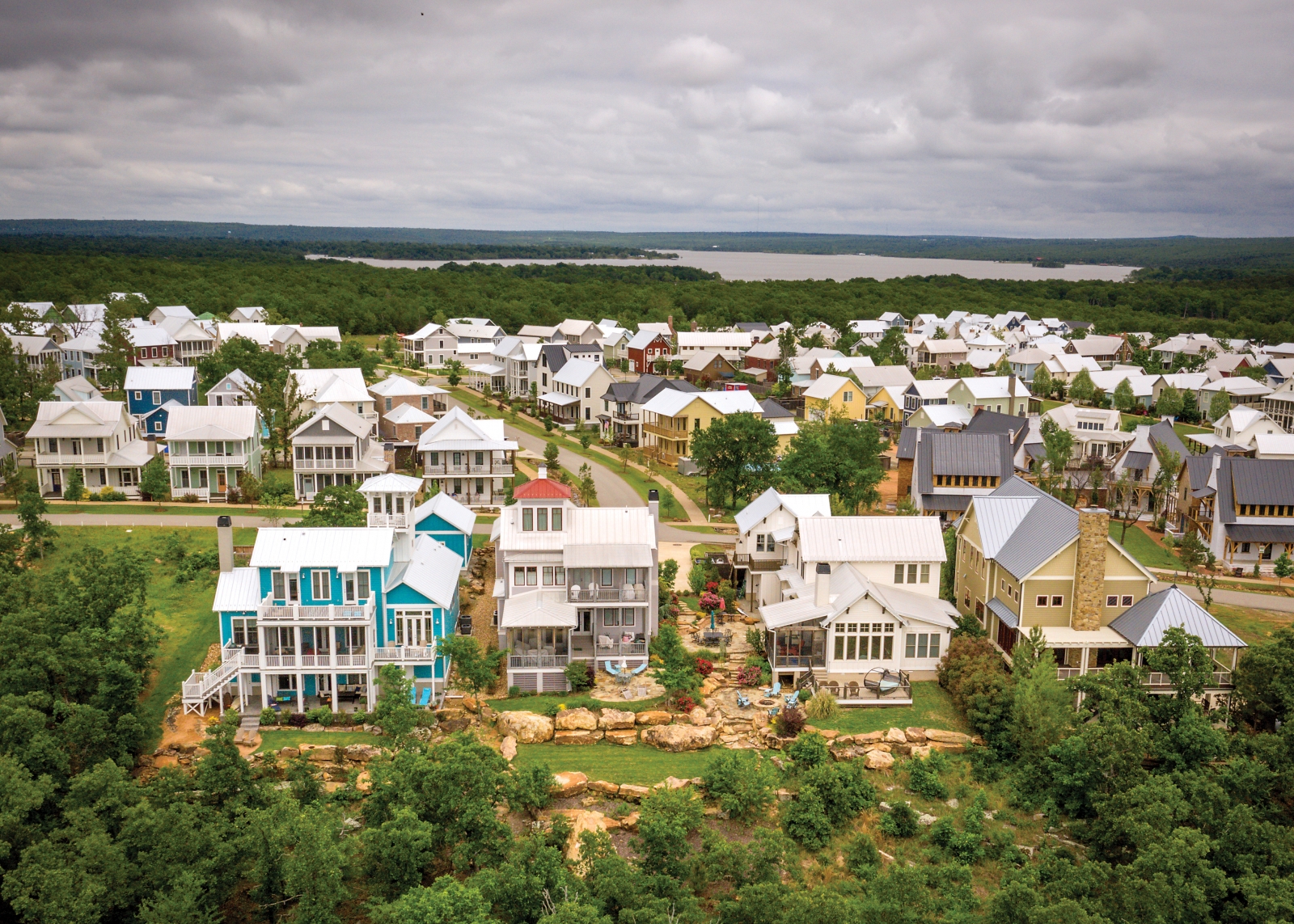 Farmhouse-inspired homes in Carlton Landing