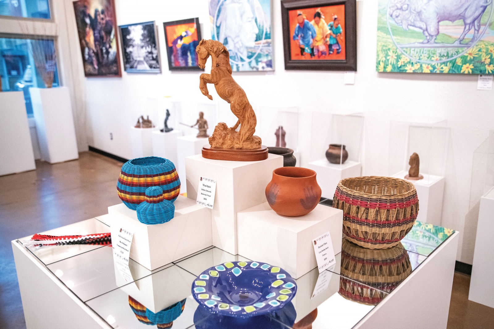 The Spider Gallery (bottom) in downtown Tahlequah.