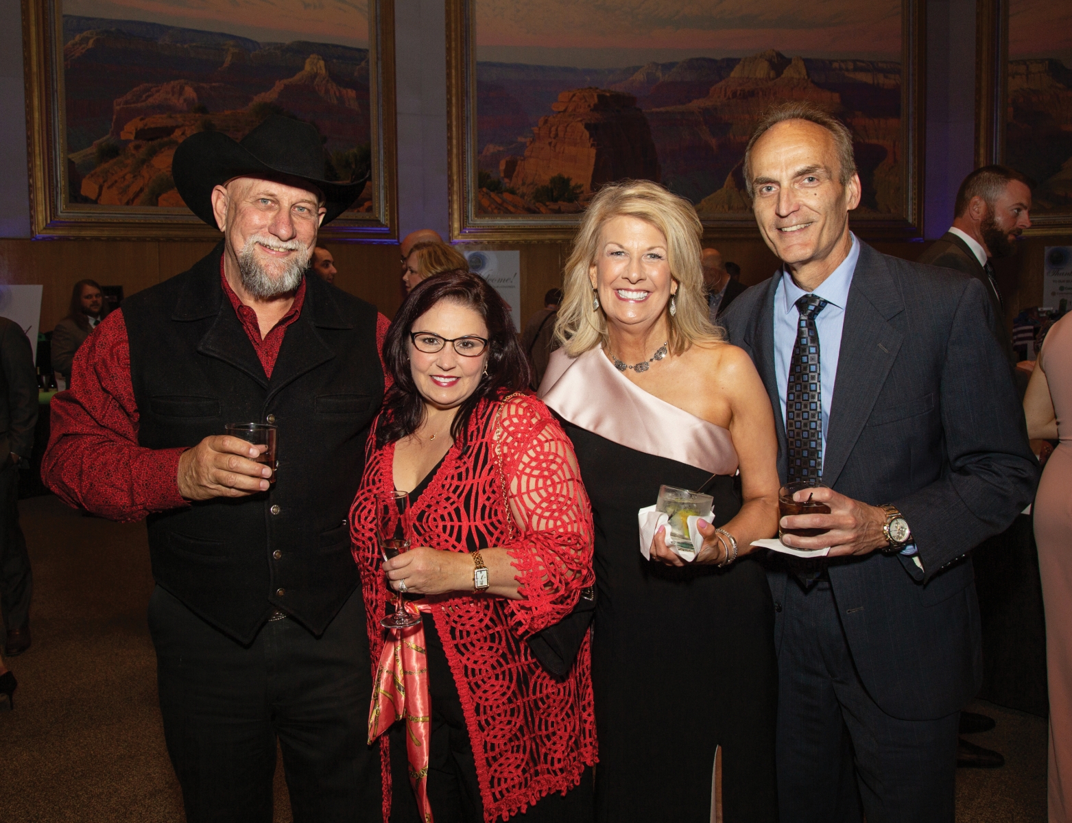 Sam Craven, Belle Ballard, Cathy and Steve Adams