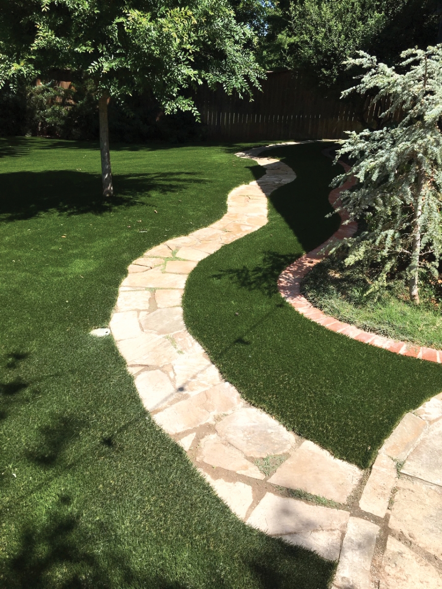 Artificial turf keeps its luster year-round.