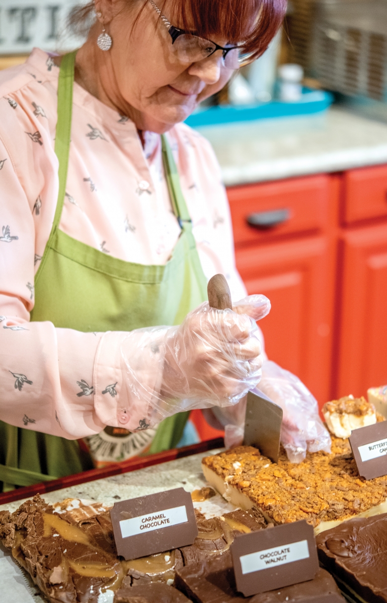 Fresh fudge at Sarsaparilla