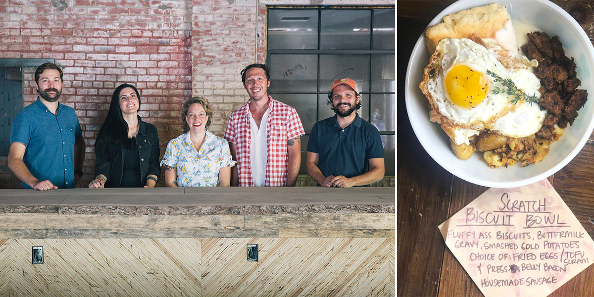 The Press team: Cody Rowan, Jenna Lewis, Beth Ann Lyon, Joey Morris and John Harris.