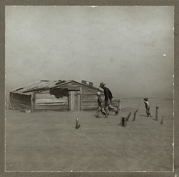 Arthur Rothstein's (1915-1985) iconic Dust Bowl photograph, taken in 1936.