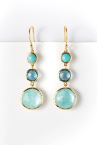 9 Ippolita Three Stone Waterfall Drop Earrings In Turquoise, Swiss Blue Topaz, And Amazonite Triplet Source