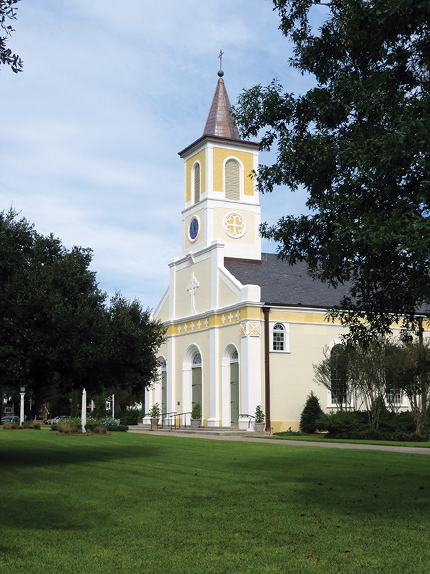 he church parish of St. Martinville is the oldest in Louisiana, founded in 1756. This building, St. Martin de Tours church, dates back to 1836.