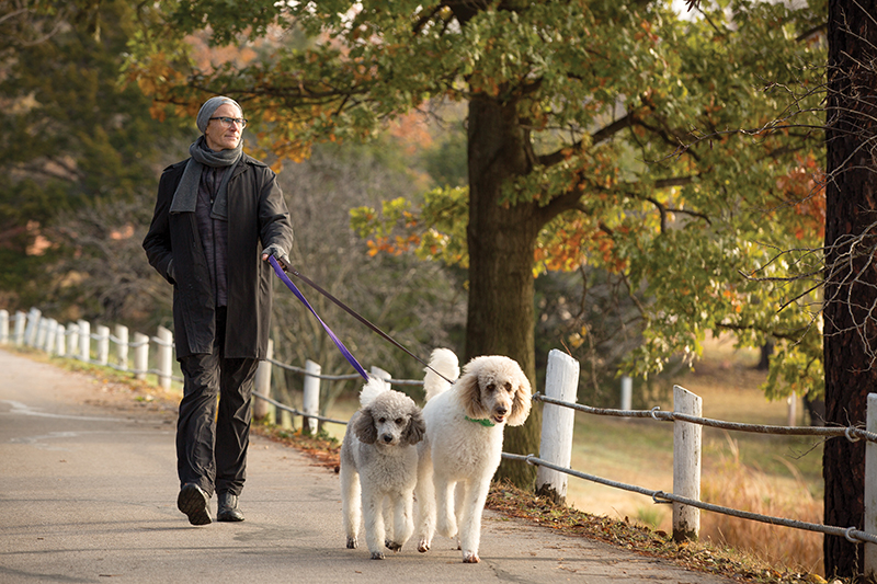 Steve Wood with Lexi and Skeeter