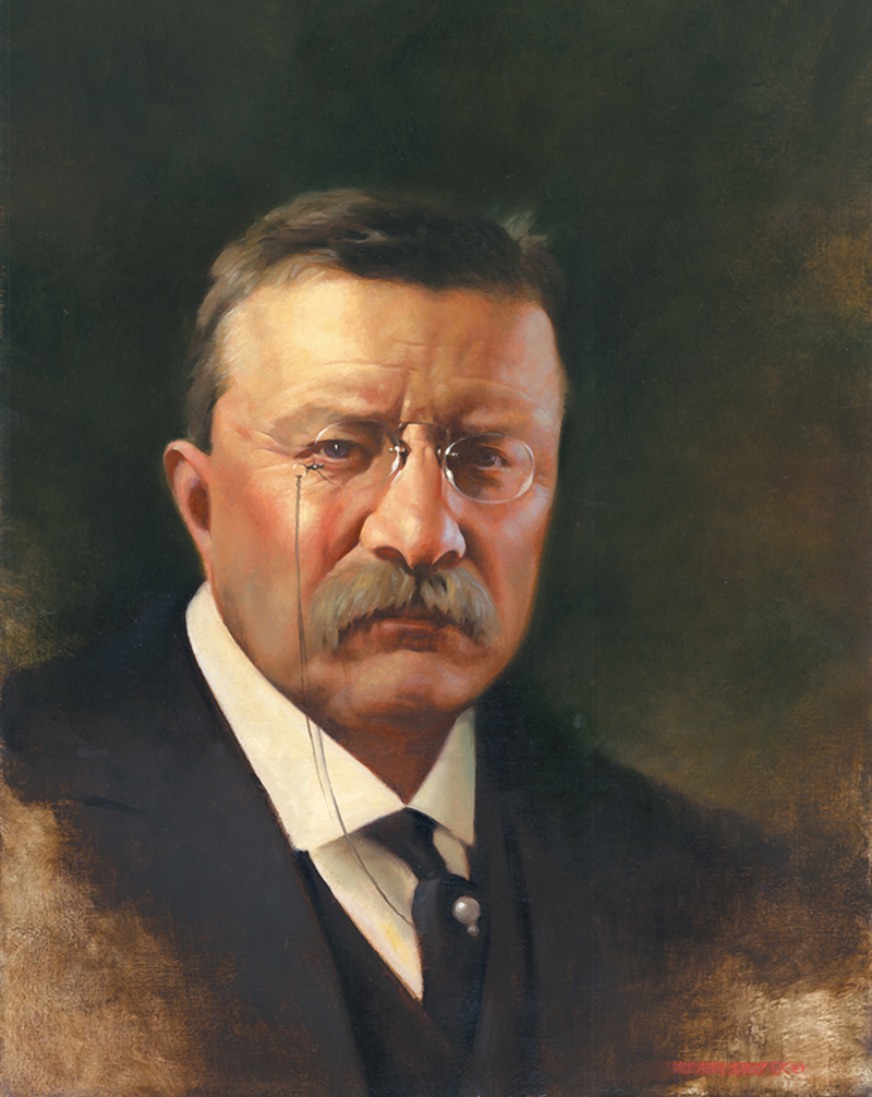 Mike Wimmer’s painting for the cover of Simon and Schuster’s Theodore