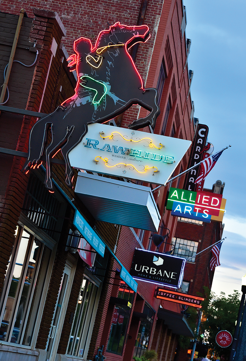 Commerce flows along Automobile Alley