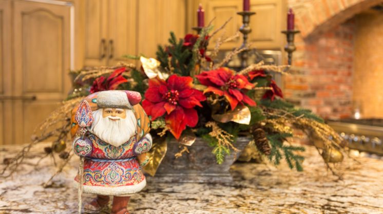 Custom Rustic Poinsettia Arrangement