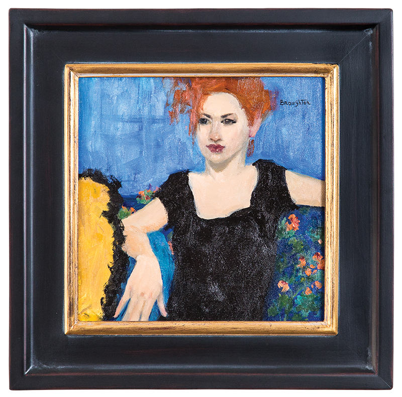 “A Sight to Be Seen” by Carol Broughton, 12x12, $1,950, from the Howell Gallery, OKC