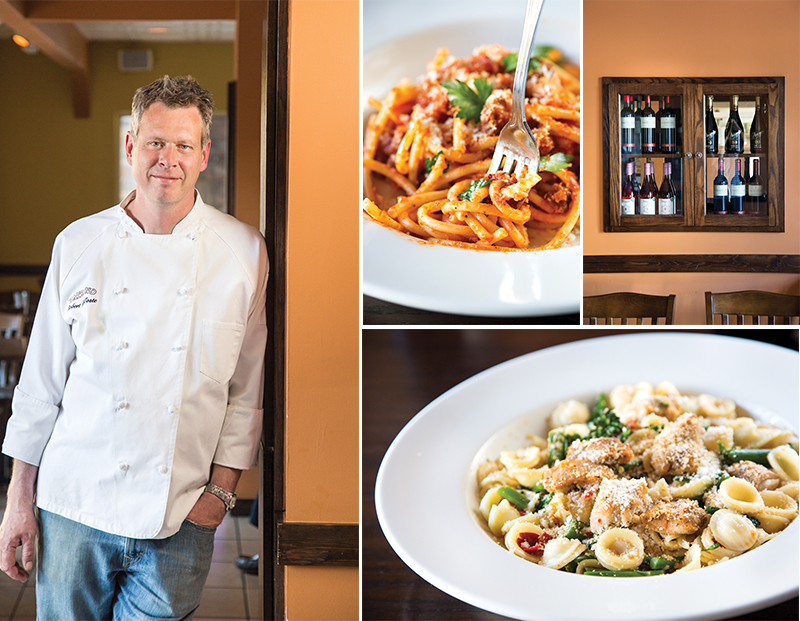 (left) Chef Robert DeCoste