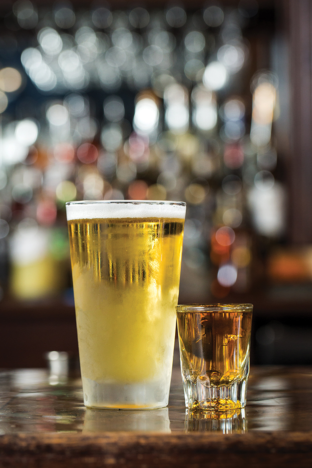 A WSKY special: Rolling Rock and a shot of Jameson’s (on tap)