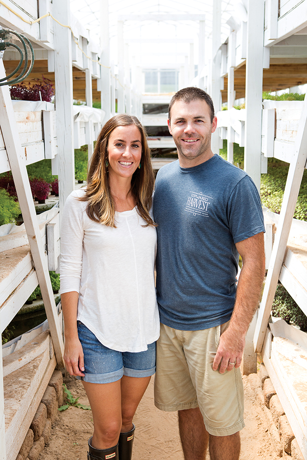 Upward Harvest Owners Olivia and Travis Flatt.