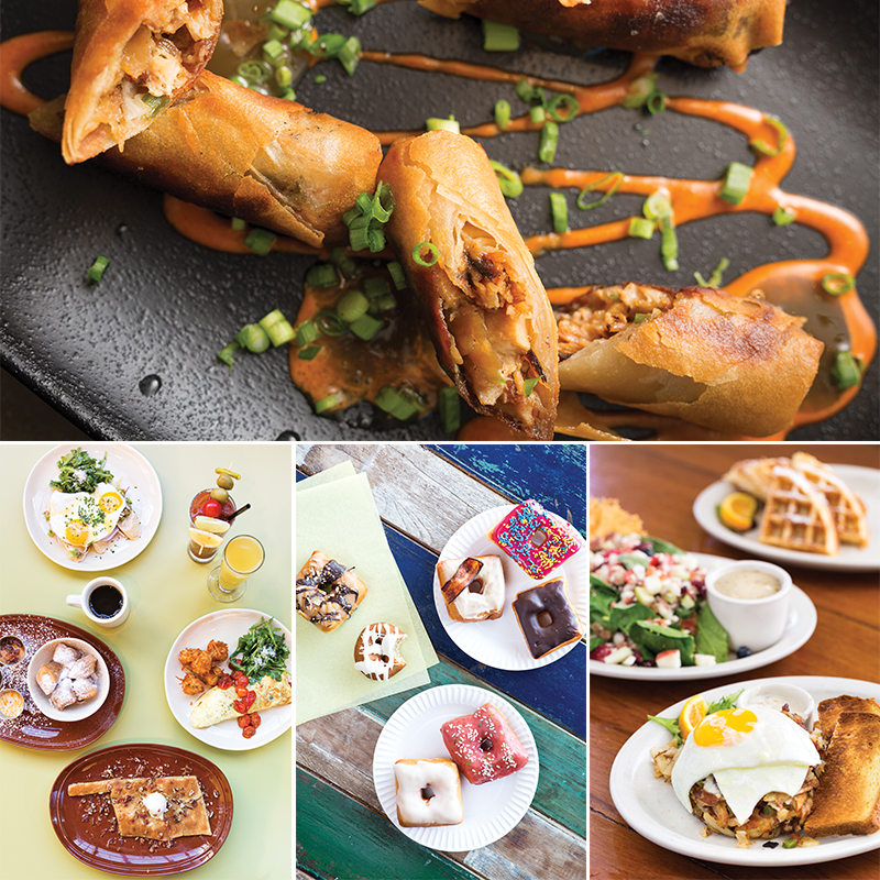 (clockwise from top) Chae Modern Korean // The Hash Retro Diner // Belle Kitchen // Hatch