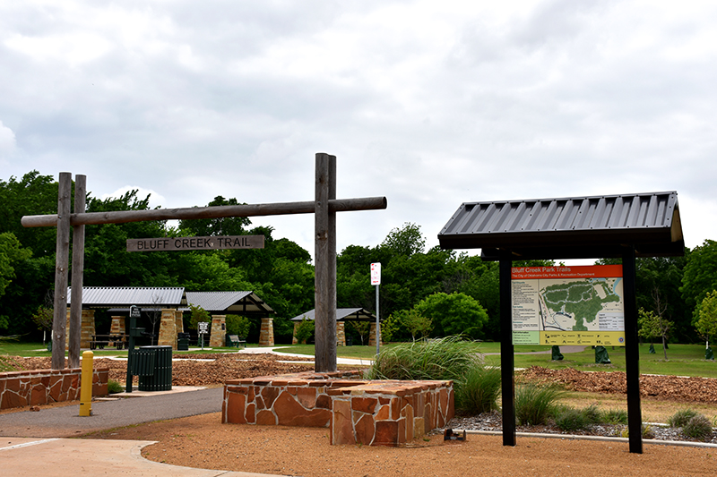 Bluff Creek Trail is a popular spot for runners.