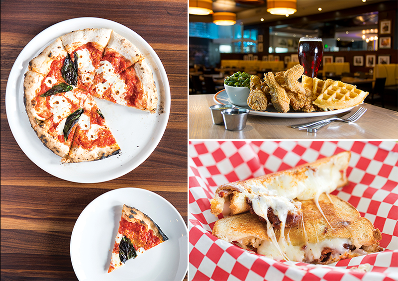 (clockwise from left) Volare // Legacy Grill // Bay Street Bistro