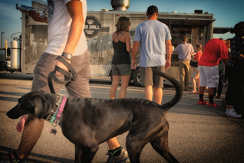 Food Truck Triple Play outside Chickasaw Bricktown Ballpark, July 1