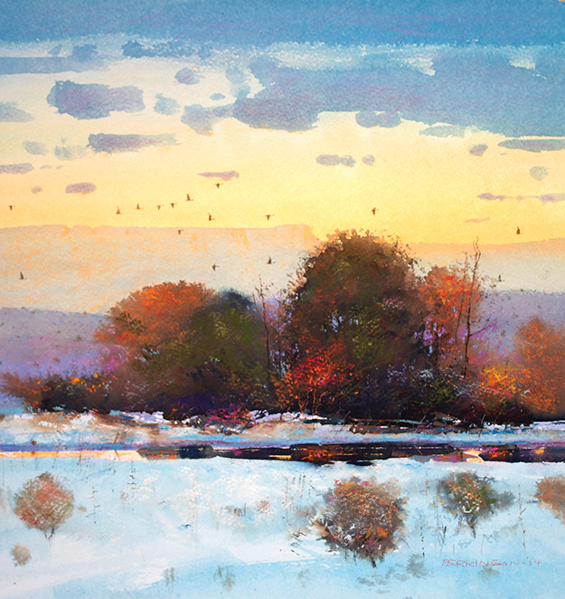 "Geese Flying South," by Tom Perkinson