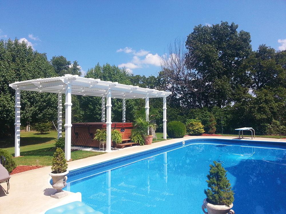 Pergola courtesy Midland Vinyl Products
