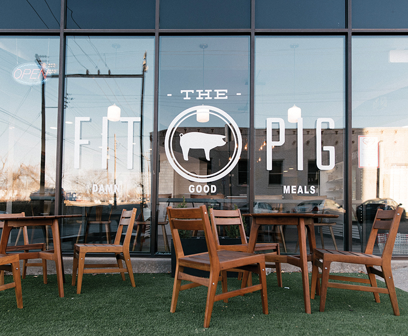 Health-conscious eatery The Fit Pig in Automobile Alley