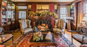 Library Mantle Oklahoma Governor's Mansion J. Mark Taylor, Rid