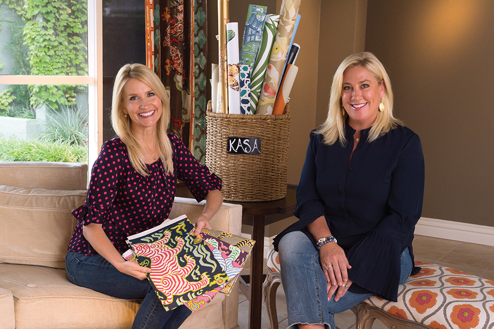 Sarah Geiger and Kristen Bohanon, owners of KASA Wallpaper Studio at 6432 N Western
