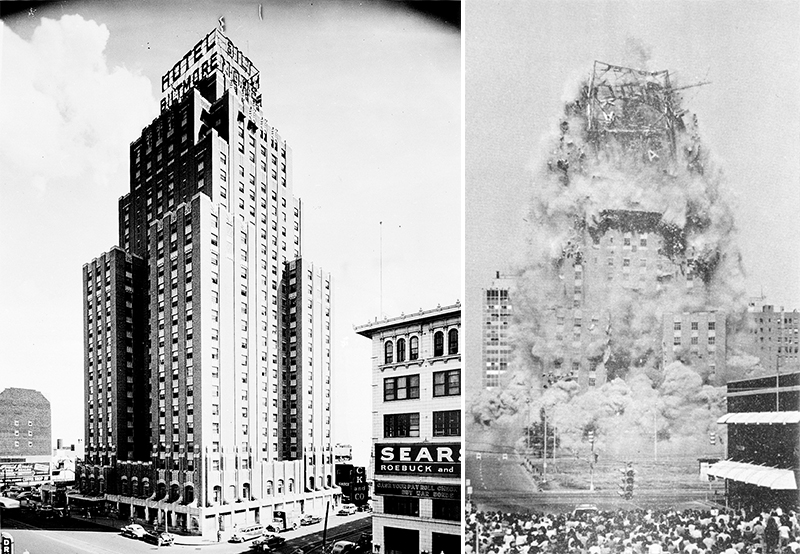 The height of luxury in its heyday, the Biltmore overlooked OKC for 45 years before its 1977 destruction. Photos courtesy Oklahoma Historical Society