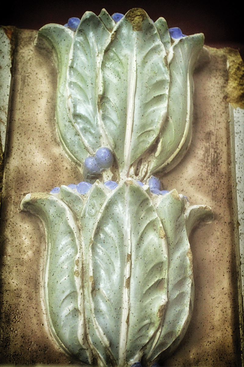 A segment of the Criterion Theater ’s ornate stage – picked from the rubble by a sympathetic worker on the demolition crew – is on longterm loan from SmithSchick to the Oklahoma Historical Society, which displays the glazed fragment behind glass.