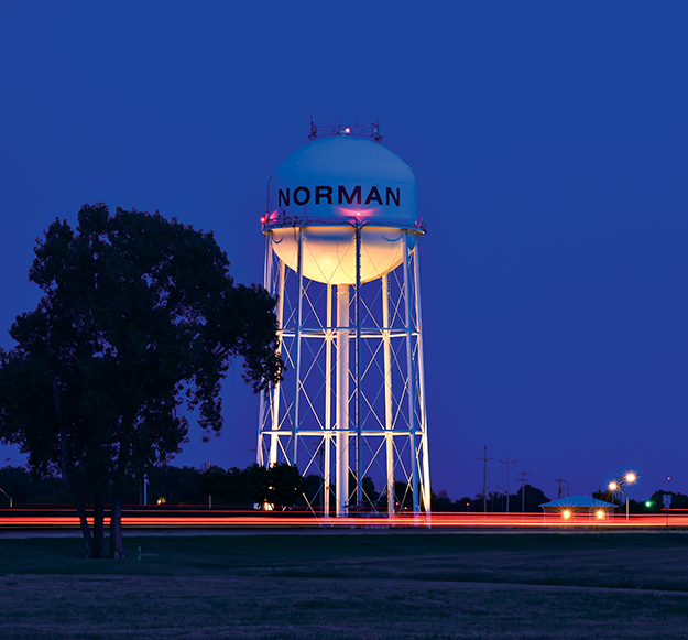 Traffic moves along Highway 77 just north of Robinson. An element of Norman Forward would provide a more direct connection to downtown via this approach to the city.