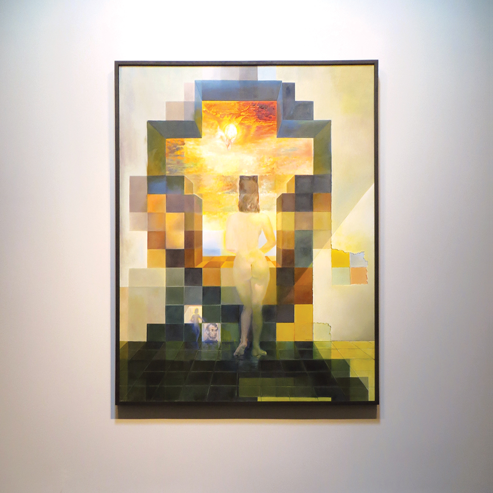 Among many surprises at the Dali Museum is this painting of a nude – which, when viewed from a distance, becomes a portrait of Abraham Lincoln.