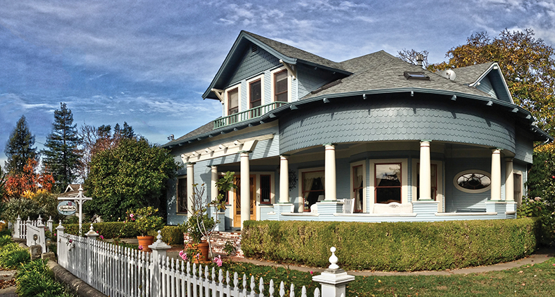 Healdsburg’s historic Haydon Street Inn. photo courtesy Haydon Street Inn