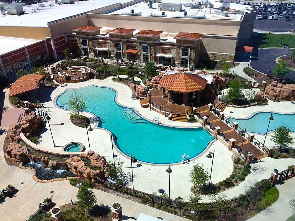 Escape from summer heat in the WinStar Hotel pool.