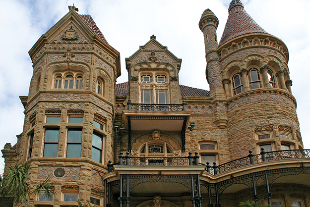 The imposing Bishop’s Palace is listed on the National Register of Historic Places.