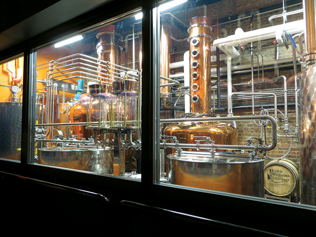 Evan Williams artisan distillery in downtown Louisville