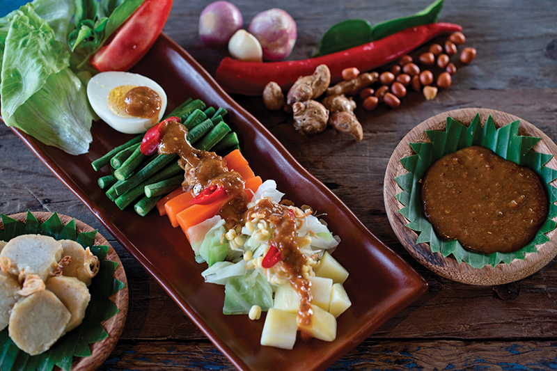 Gado Gado at cooking school at RIMBA courtesy RIMBA