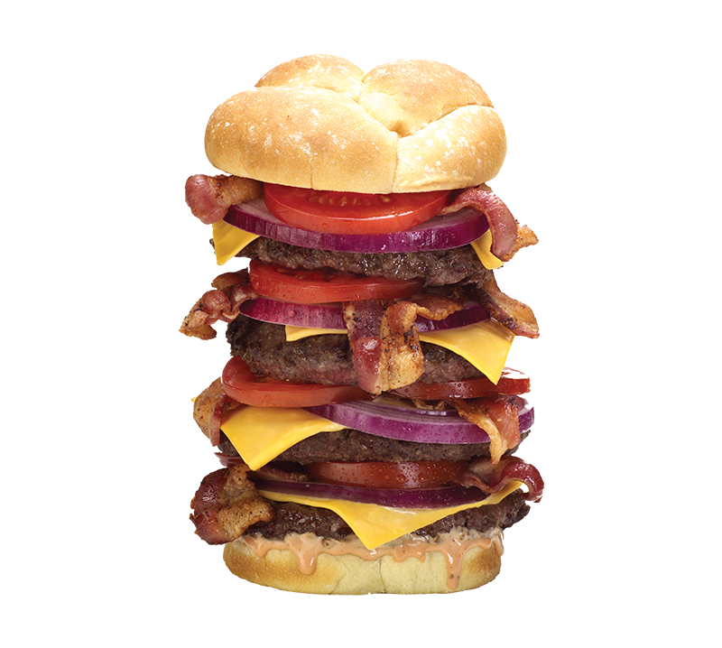 The Heart Attack Grill’s Quadruple Bypass Burger