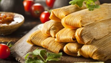 Homemade Corn And Chicken Tamales