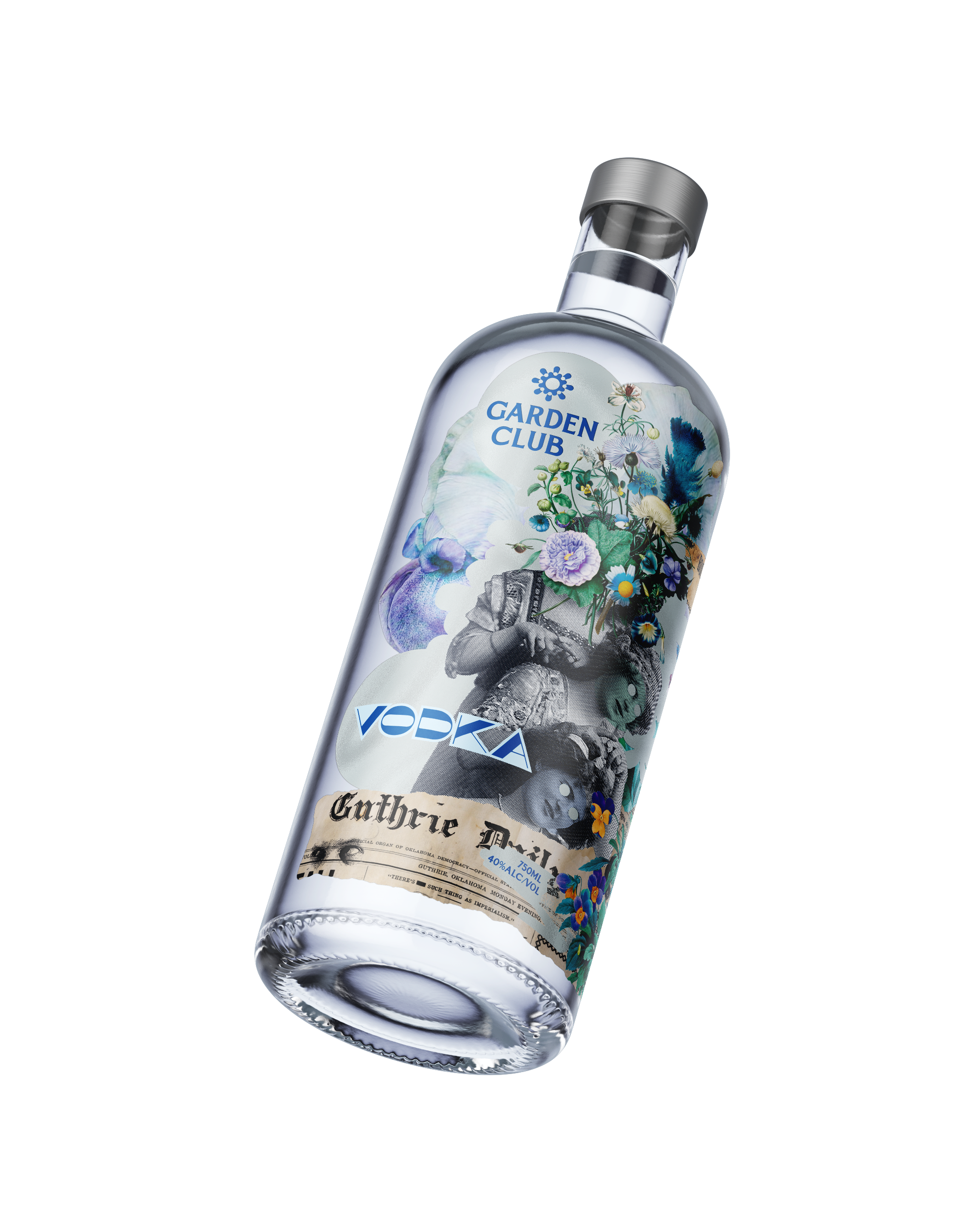 Garden Club Vodka Tilted No Bg Mockup
