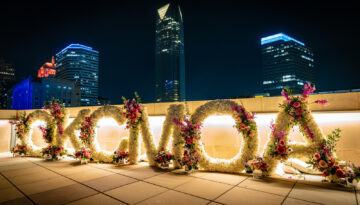 OKCMOA floral letters