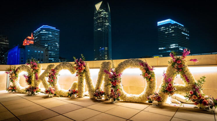 OKCMOA floral letters