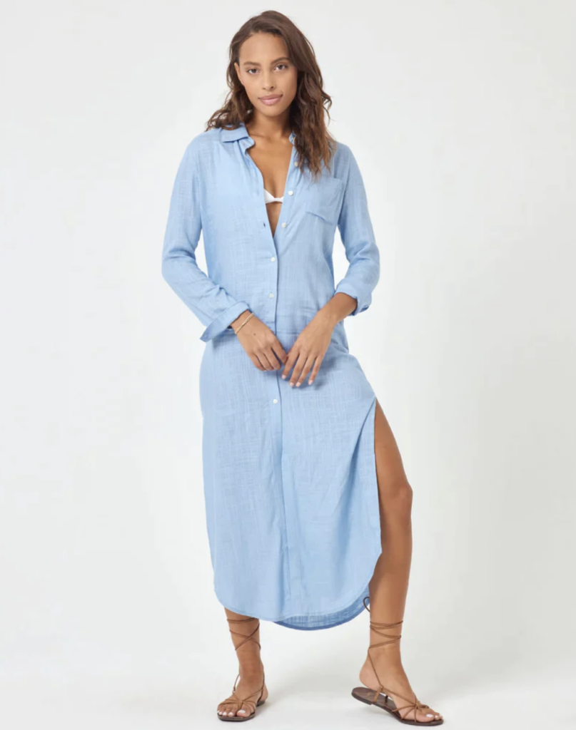 Blue Coverup Dress