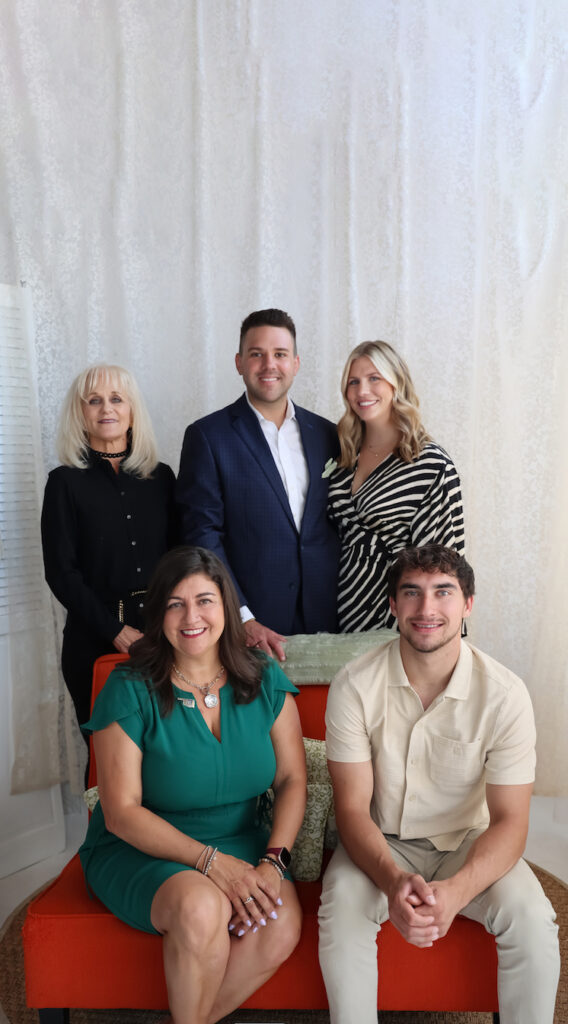 (L to R) Top Row: Jan Steffen, Zak Hensley, Blakely Hensley Bottom Row: Kara Bowes, Brad Bowes
