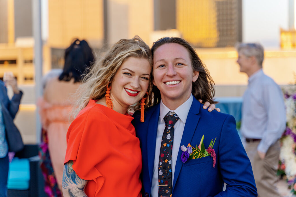 Two people at the event