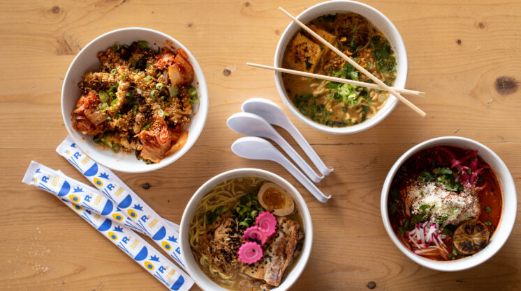 (From top) Thai Fighter, Birria and House Ramen.