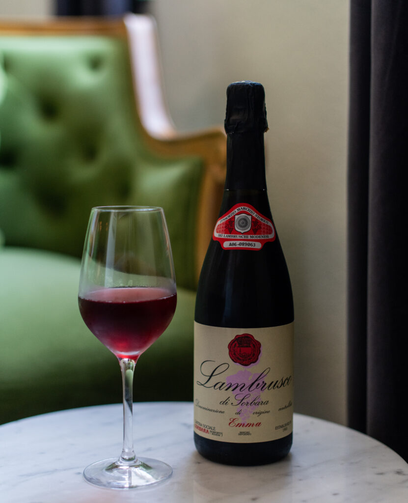 Lambrusco di Sorbara at The Study.
