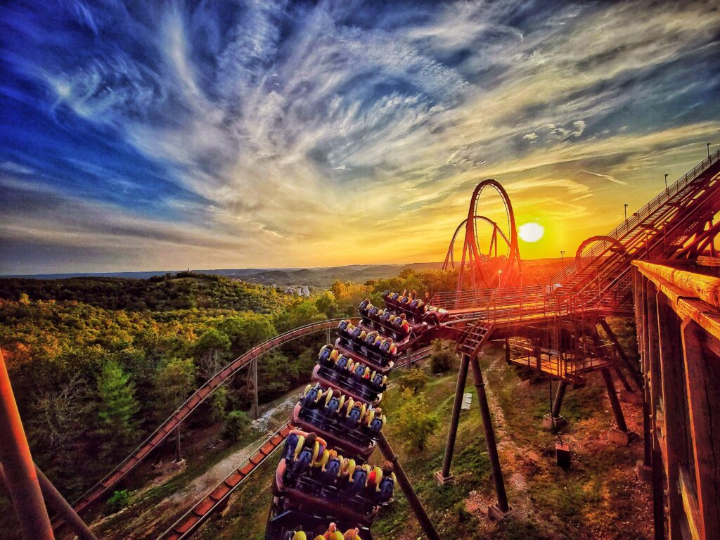 Silver Dollar City Wildfire Sunset