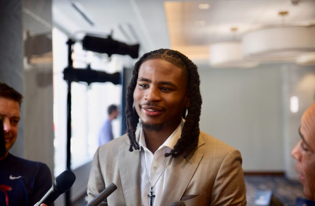 Photo of Thunder rookie Cason Wallace, taken by Addam M. Francisco